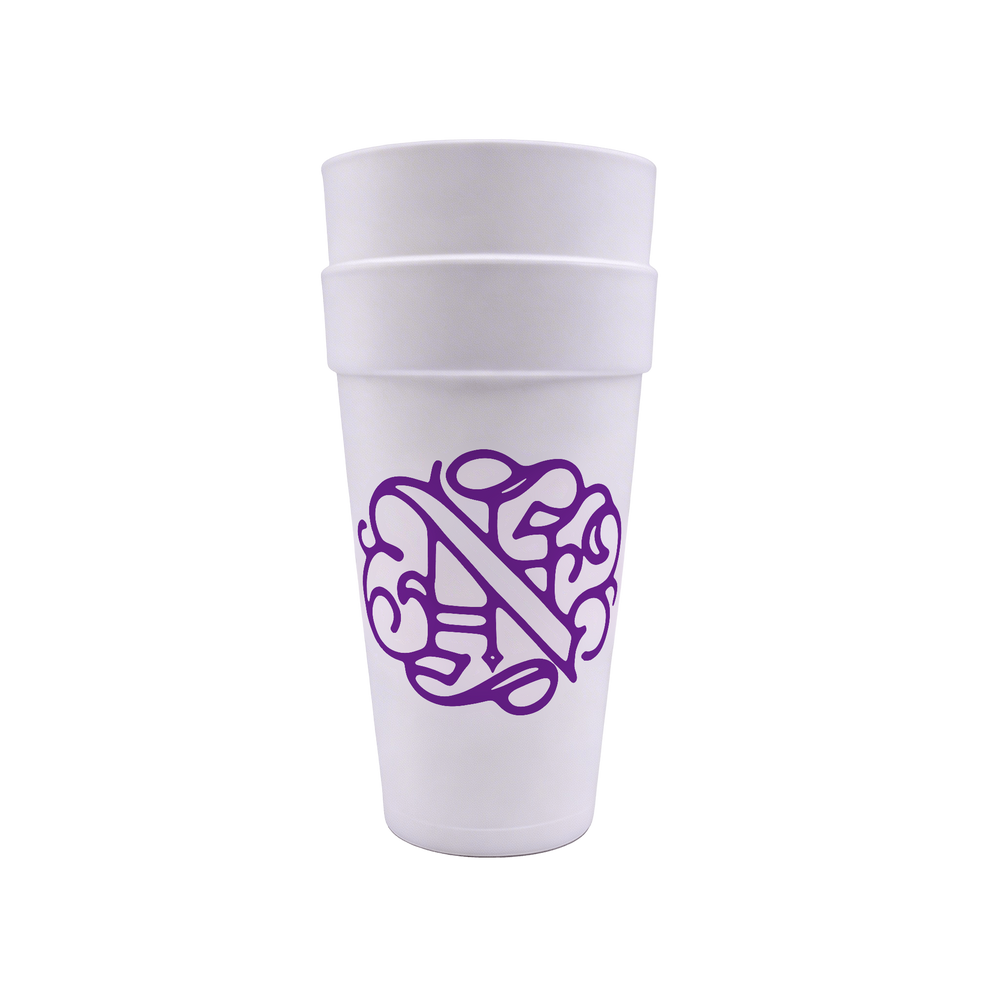 NOBLEZ Doublecup 12 Pack with purple Noblez monogram logo